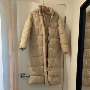 a new day Women's Beige Puffer Coat